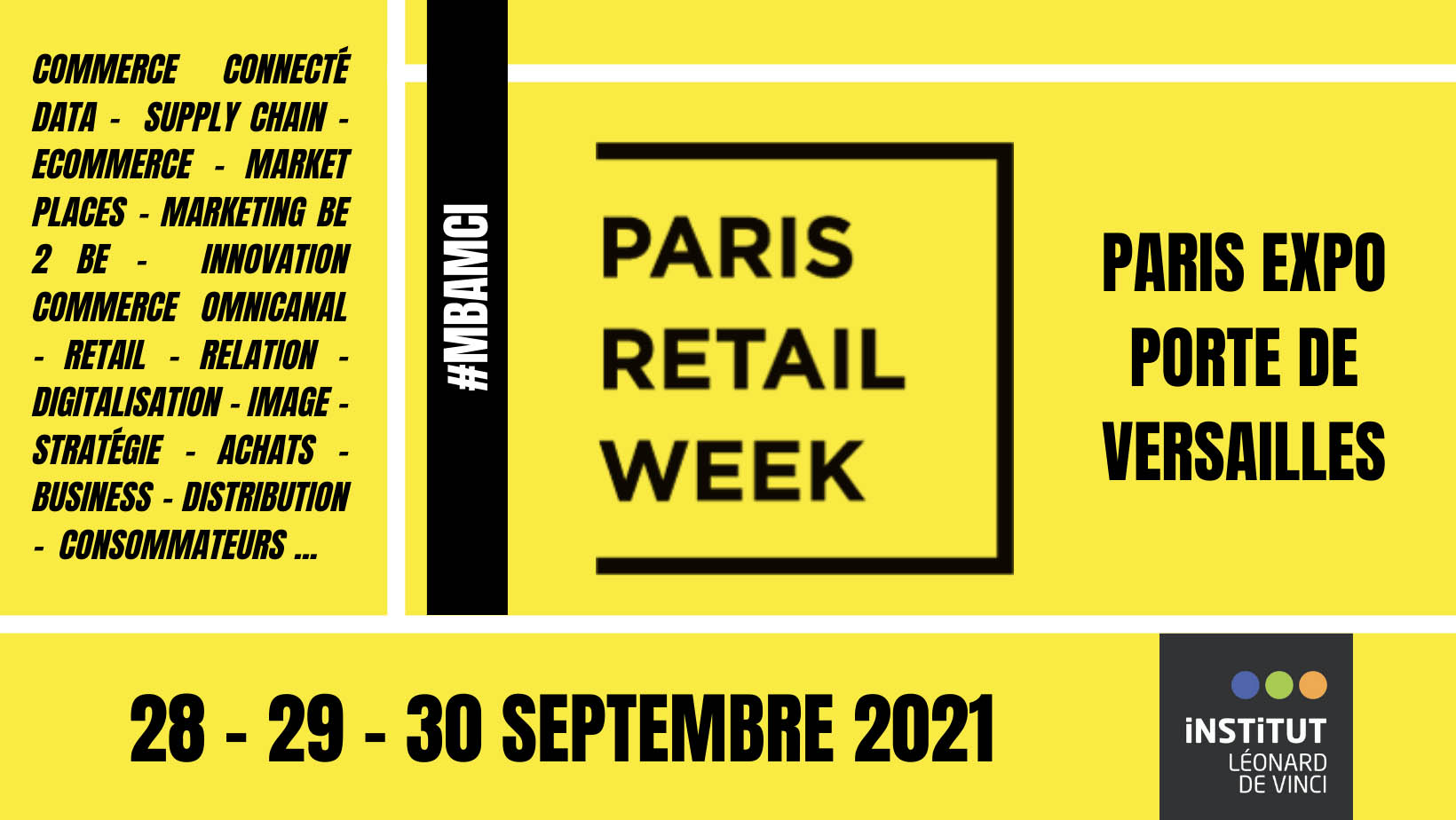 Article Paris Retail week 2021 : les étudiants du MBA MCI seront les “Twittos Officiels”